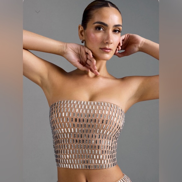 Embellished bandeau and skirt set - Picture 5 of 11